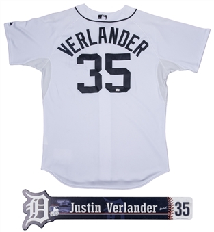 2007 Justin Verlander Game Worn Detroit Tigers Home Jersey and Name Plate (MLB Authenticated)